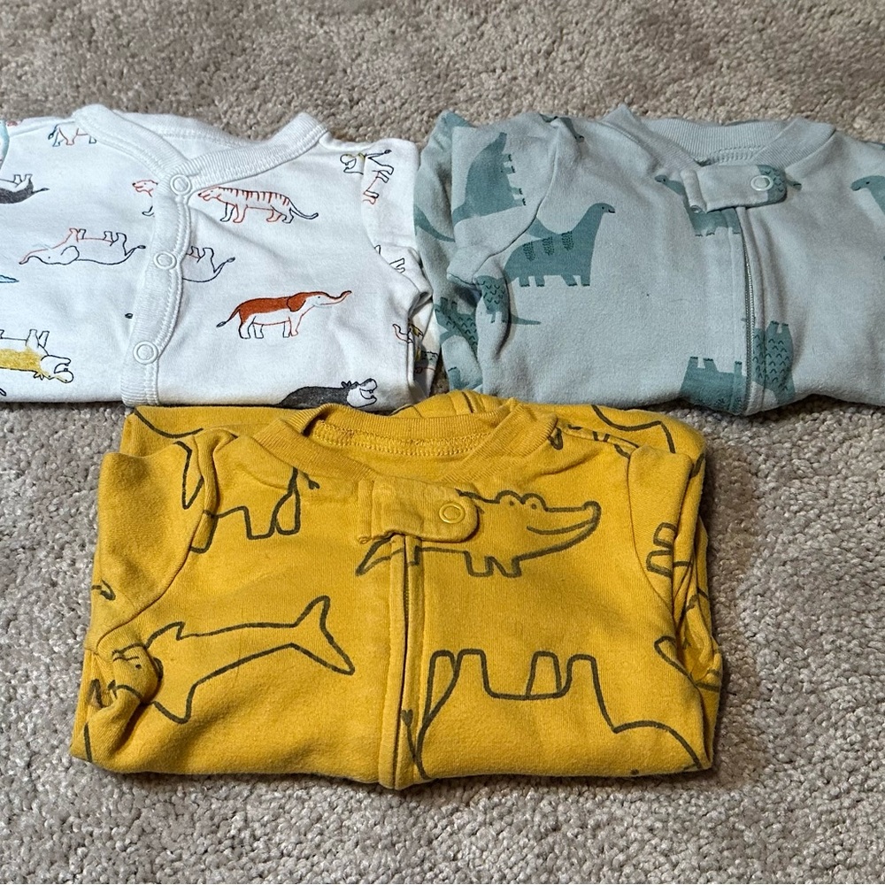 3 newborn Carters sleepers